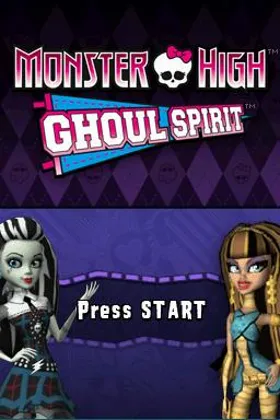 Monster High - Ghoul Spirit (USA) (En,Fr) (NDSi Enhanced) screen shot title